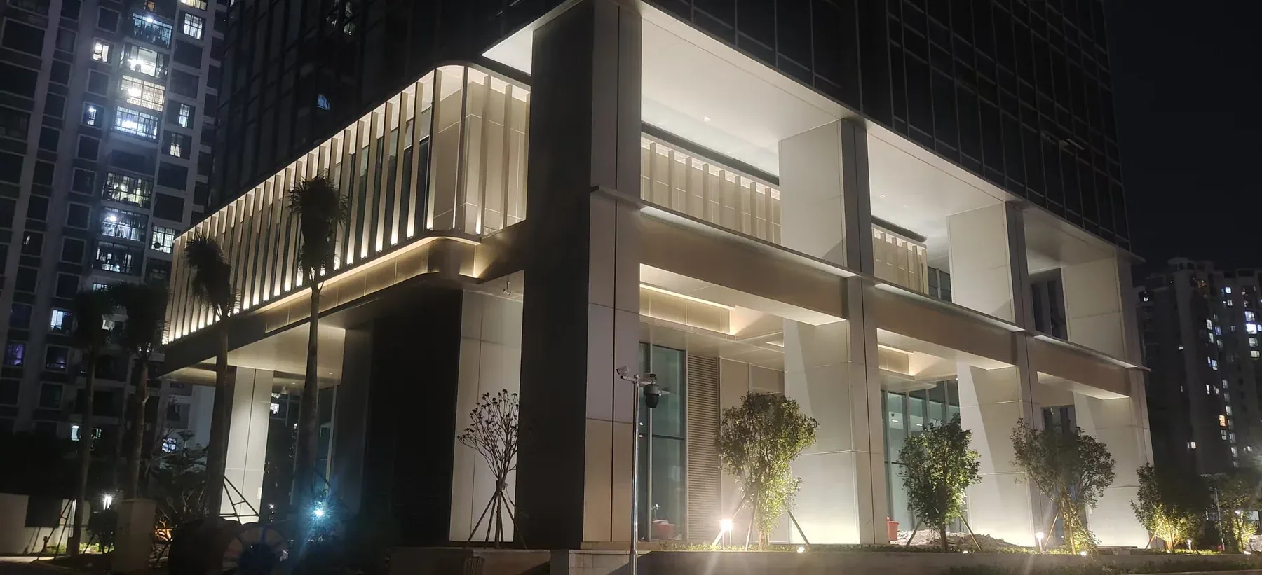 Sanya industrial building smart facade lighting project