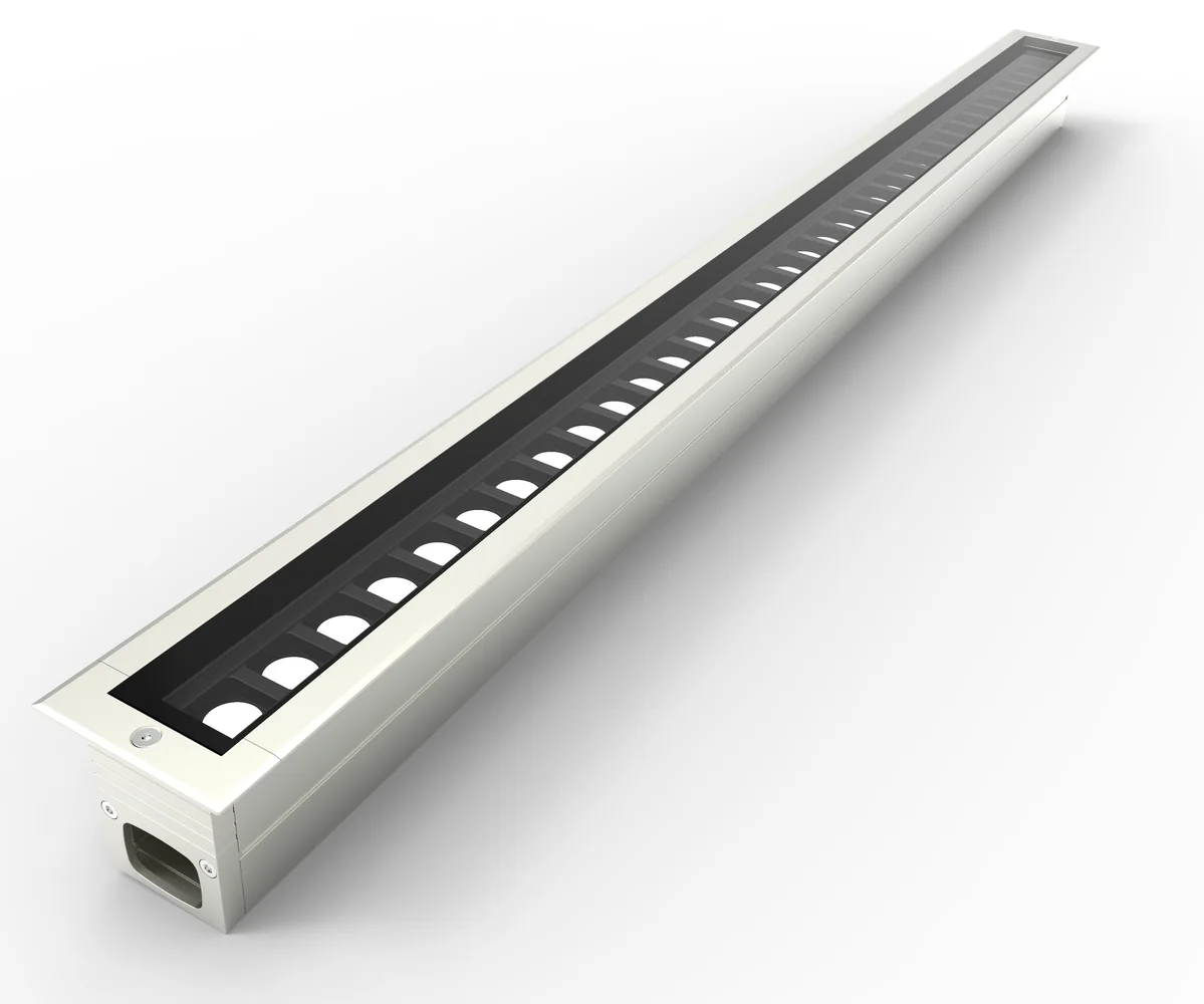 Recessed linear underground light